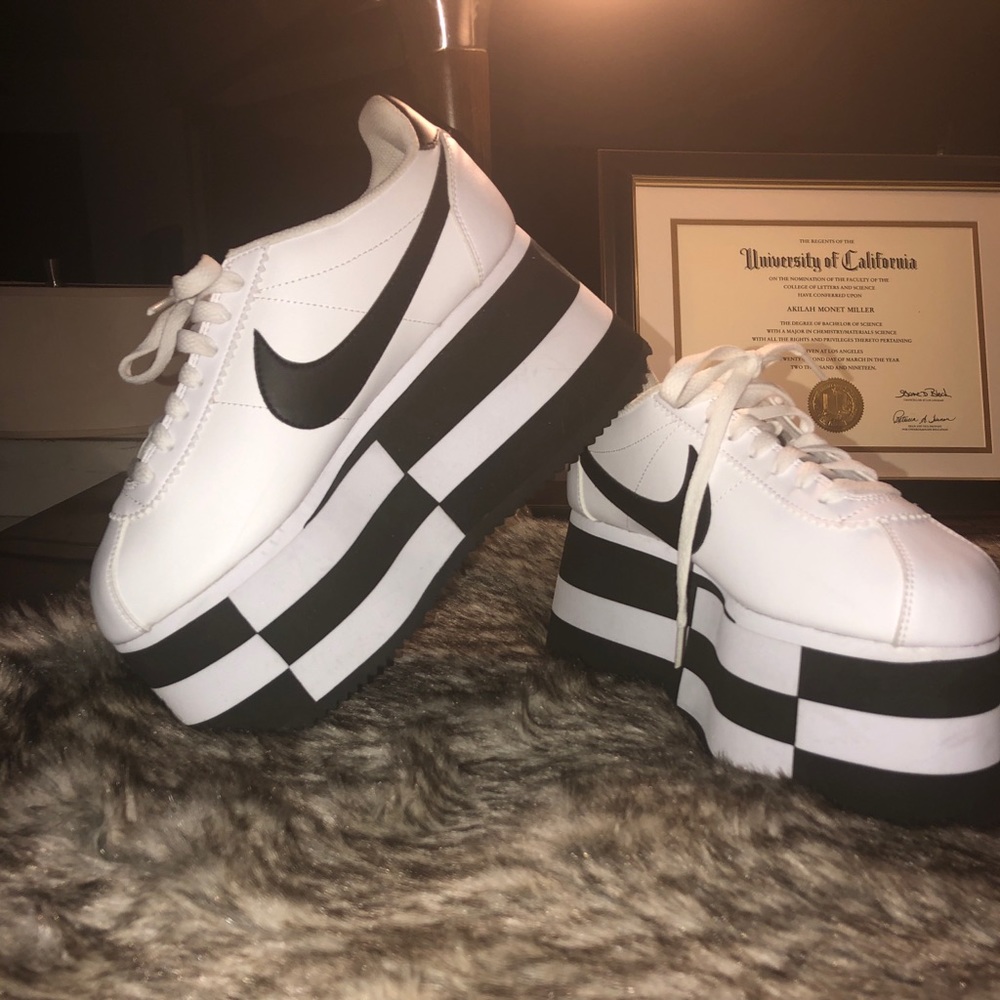 Comme Des Garçons x Nike Cortez Platform Sneakers